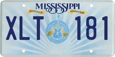 MS license plate XLT181