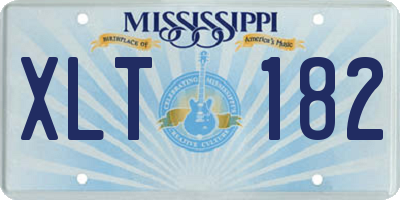 MS license plate XLT182