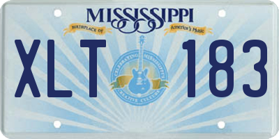 MS license plate XLT183