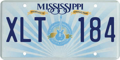 MS license plate XLT184