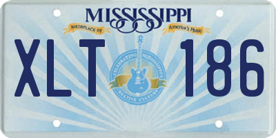 MS license plate XLT186