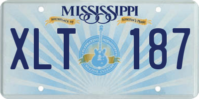 MS license plate XLT187