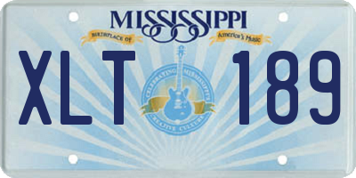 MS license plate XLT189