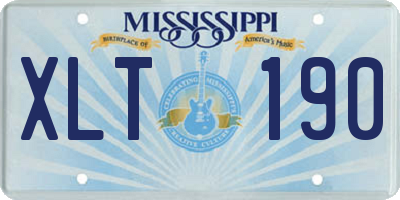 MS license plate XLT190