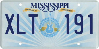 MS license plate XLT191