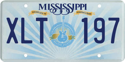 MS license plate XLT197