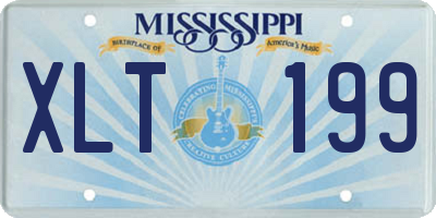 MS license plate XLT199