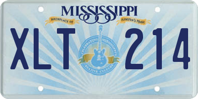 MS license plate XLT214