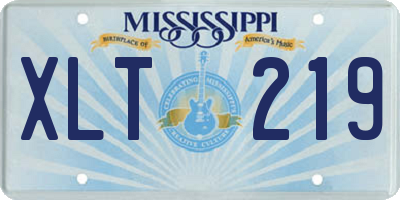 MS license plate XLT219