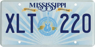 MS license plate XLT220