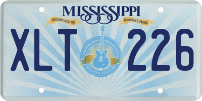 MS license plate XLT226