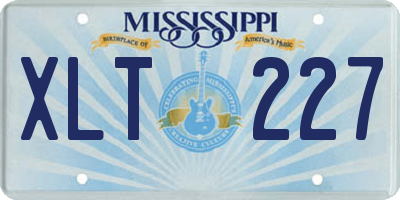 MS license plate XLT227