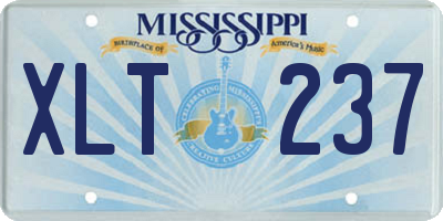 MS license plate XLT237