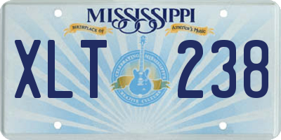 MS license plate XLT238