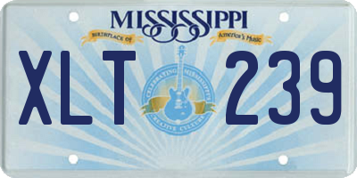 MS license plate XLT239