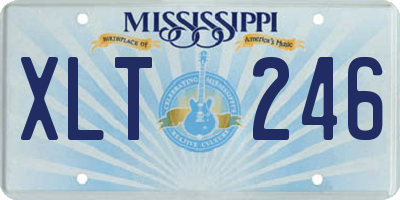 MS license plate XLT246
