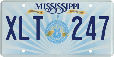 MS license plate XLT247