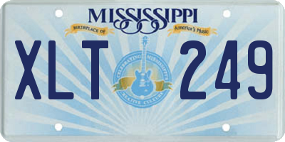 MS license plate XLT249