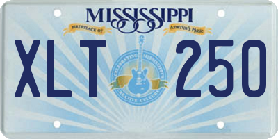 MS license plate XLT250