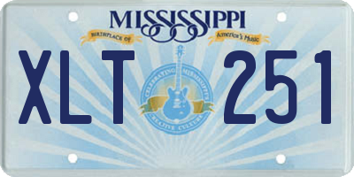 MS license plate XLT251