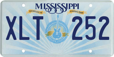 MS license plate XLT252