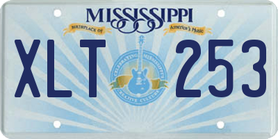 MS license plate XLT253