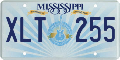MS license plate XLT255