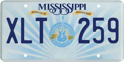 MS license plate XLT259