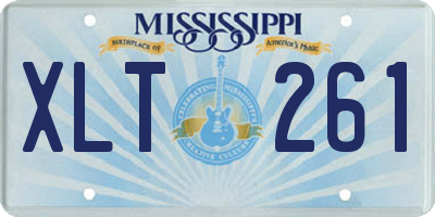 MS license plate XLT261
