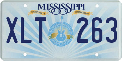 MS license plate XLT263