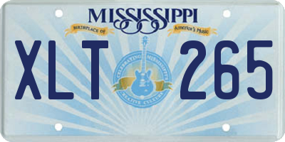 MS license plate XLT265