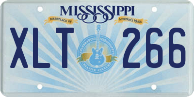MS license plate XLT266