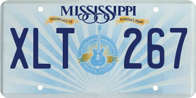 MS license plate XLT267
