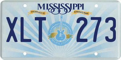 MS license plate XLT273