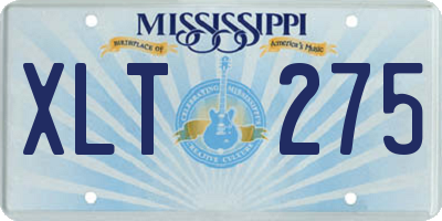 MS license plate XLT275