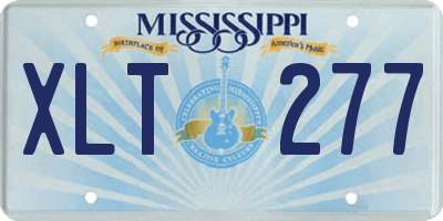 MS license plate XLT277