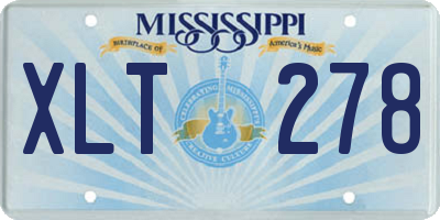 MS license plate XLT278