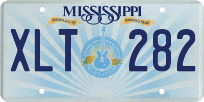 MS license plate XLT282