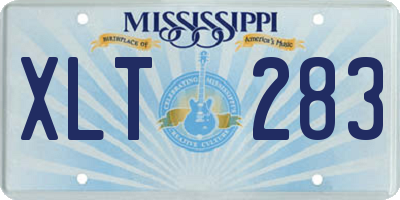 MS license plate XLT283