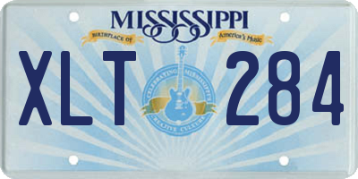 MS license plate XLT284