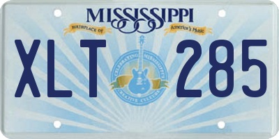 MS license plate XLT285
