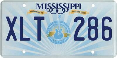 MS license plate XLT286