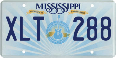 MS license plate XLT288
