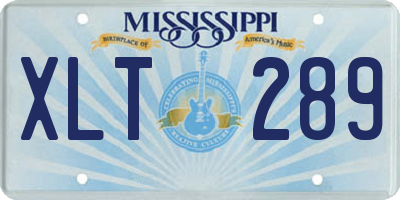 MS license plate XLT289