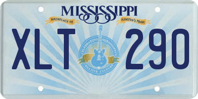 MS license plate XLT290