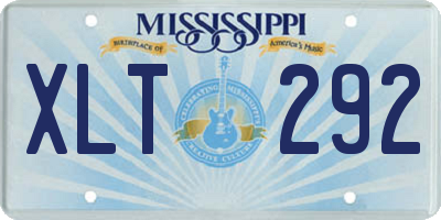MS license plate XLT292