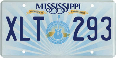 MS license plate XLT293