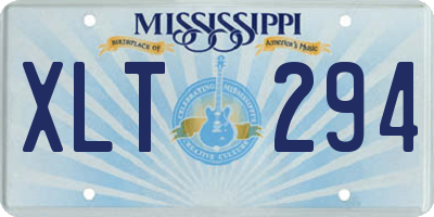 MS license plate XLT294