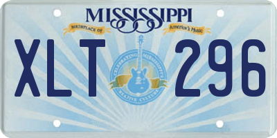 MS license plate XLT296
