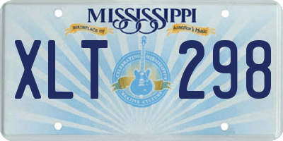 MS license plate XLT298